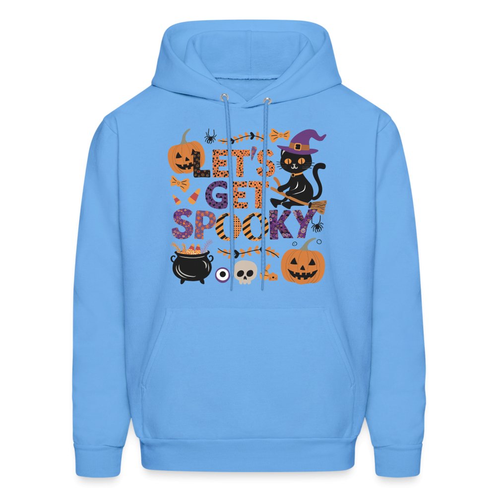 Let's Get Spooky Hoodie (Halloween Witch) - carolina blue