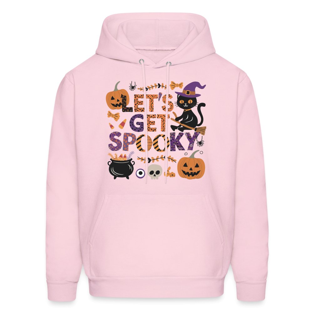 Let's Get Spooky Hoodie (Halloween Witch) - pale pink