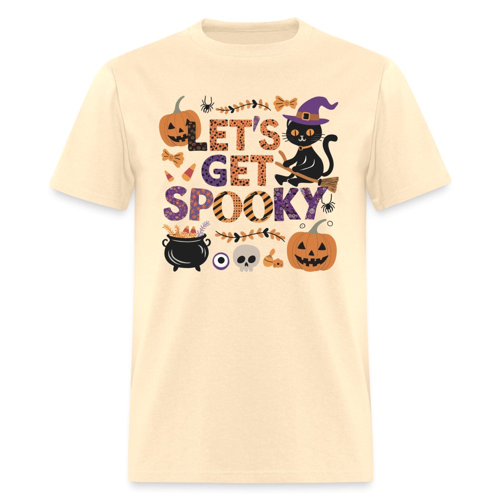 Let's Get Spooky T-Shirt (Halloween Witch) - natural