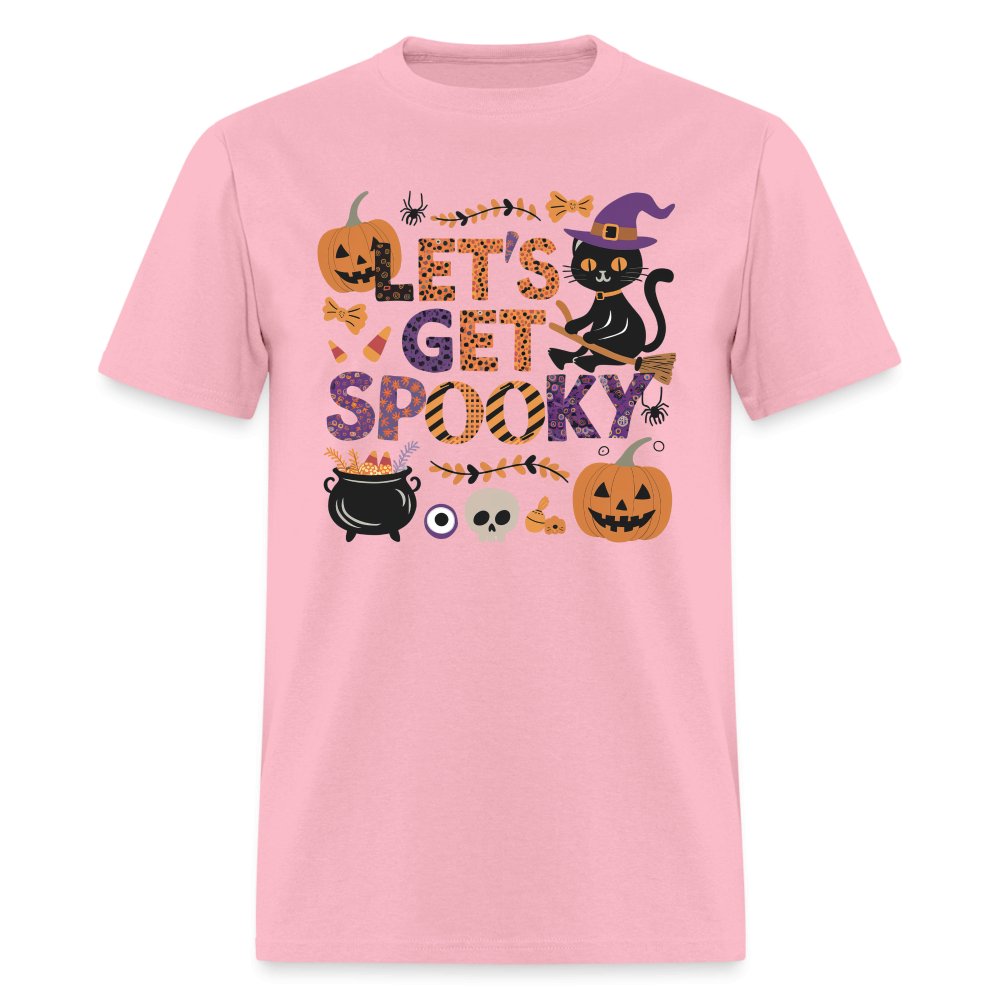 Let's Get Spooky T-Shirt (Halloween Witch) - pink