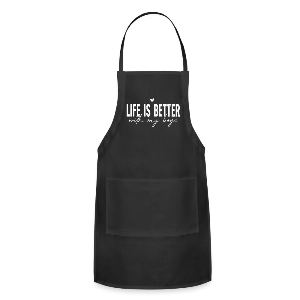 Life Is Better With My Boys - Adjustable Apron - option1# - Adjustable Apron | Spreadshirt 1186