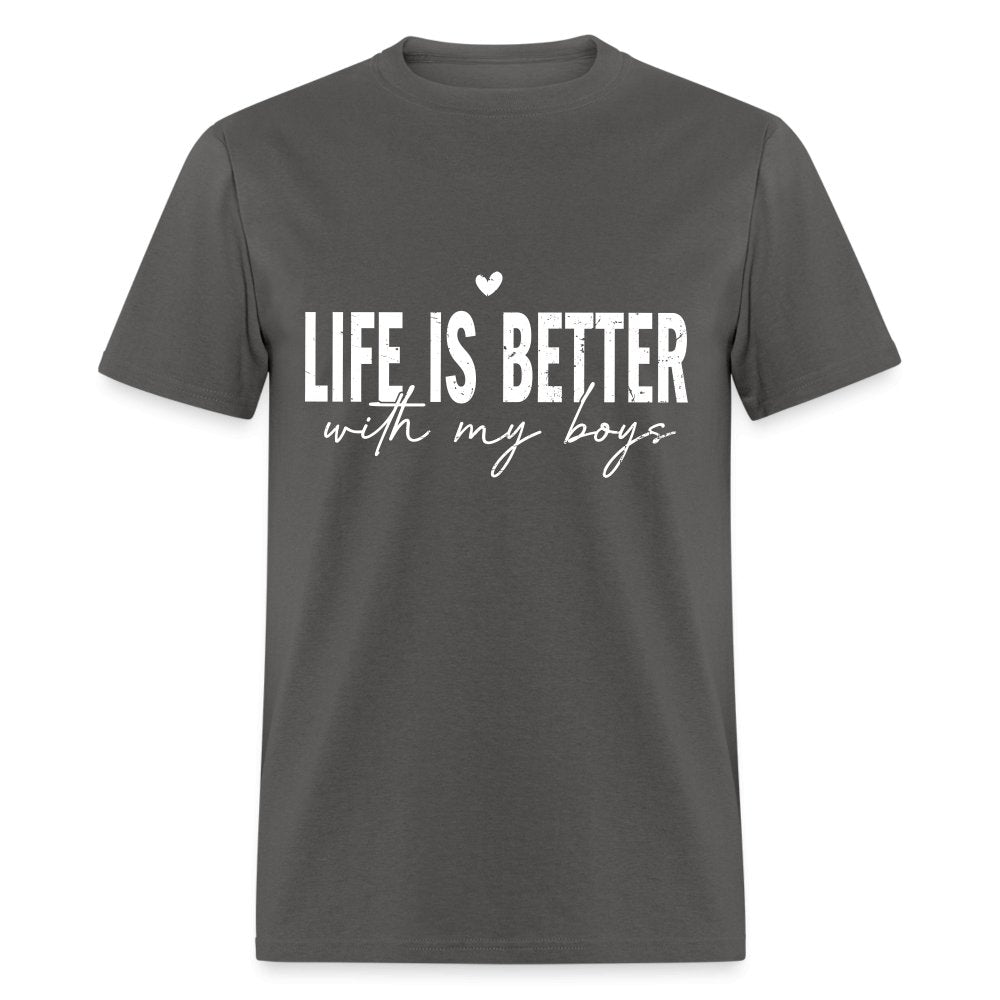 Life Is Better With My Boys - Classic T-Shirt - heather mauve