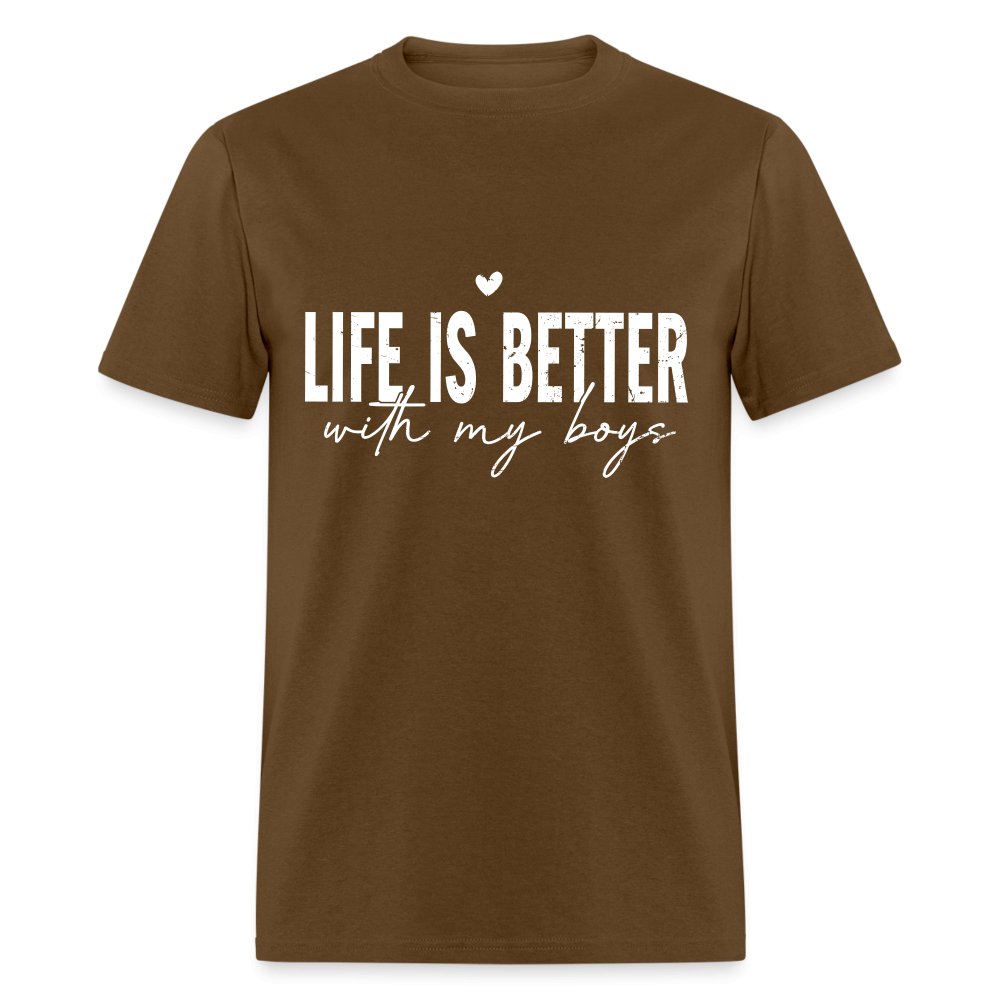 Life Is Better With My Boys - Classic T-Shirt - orange