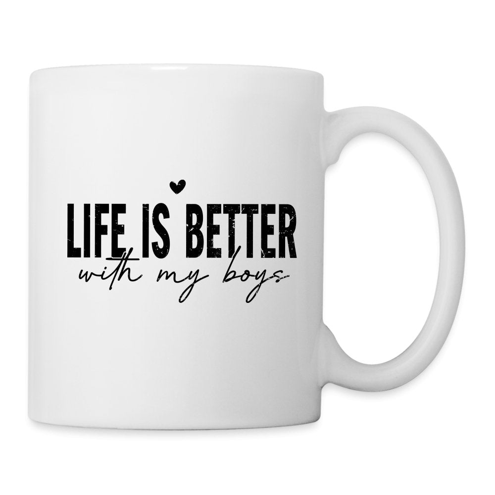 Life Is Better With My Boys - Coffee Mug - One Size