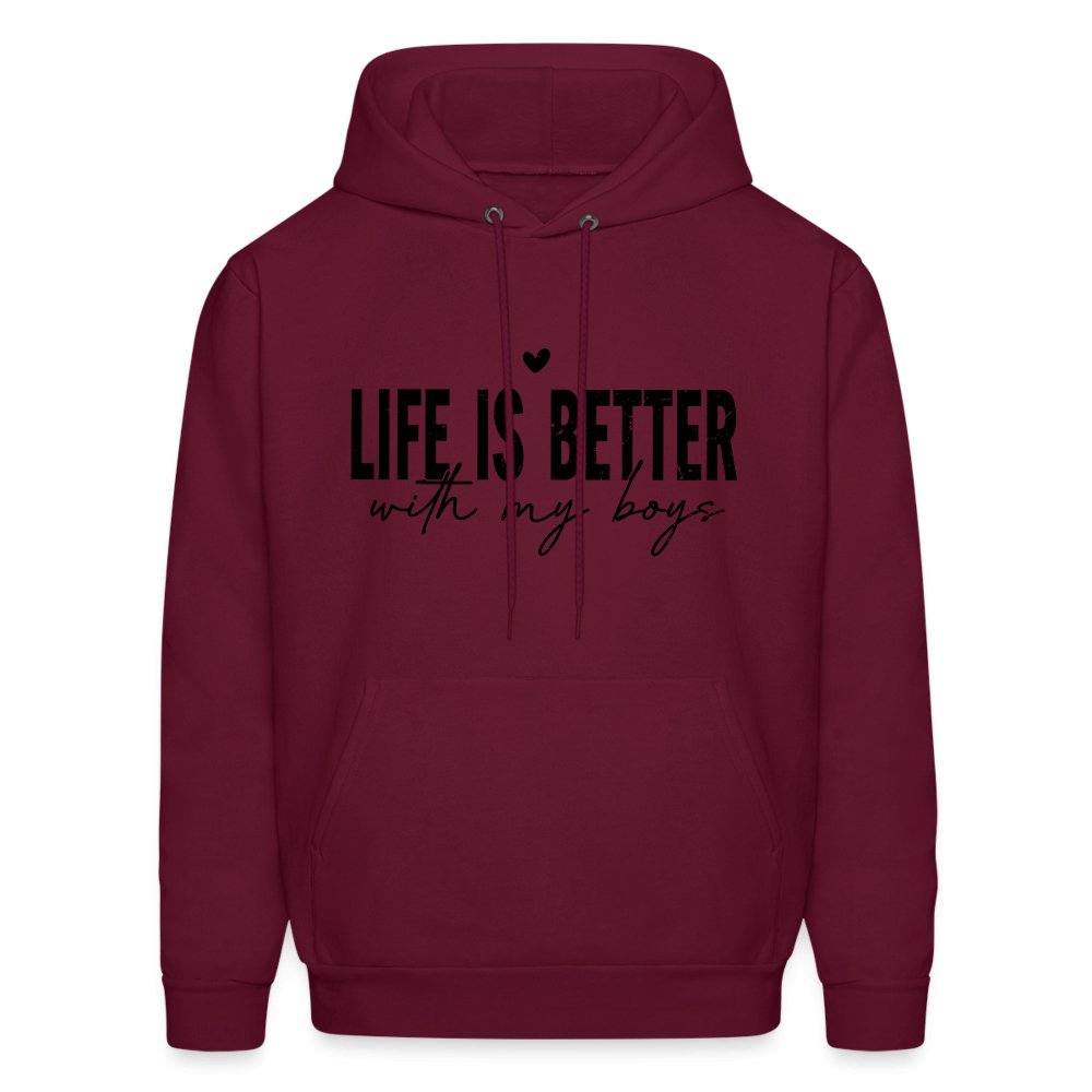 Life Is Better With My Boys Hoodie (Unisex) - denim blue