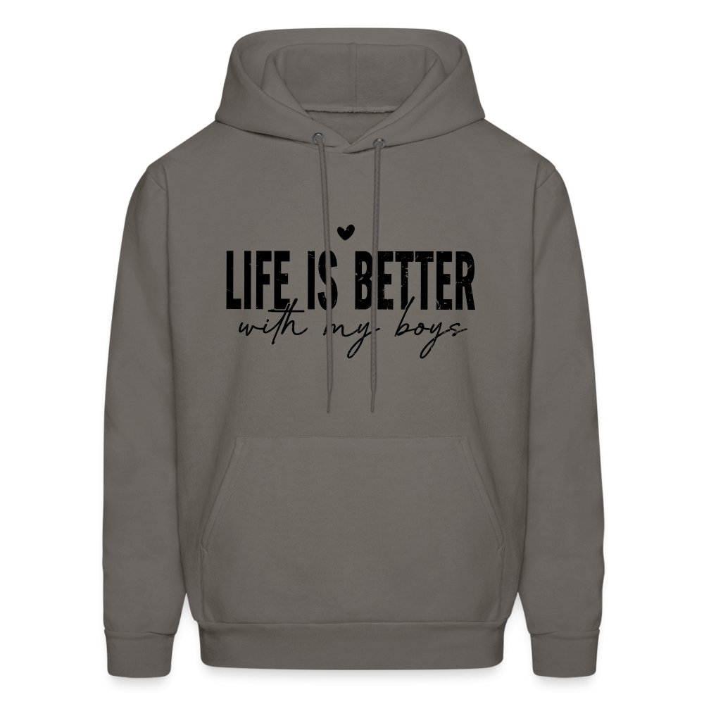 Life Is Better With My Boys Hoodie (Unisex) - kelly green