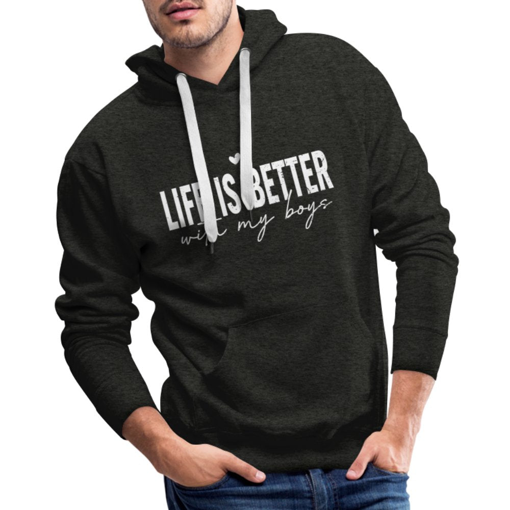 Life Is Better With My Boys - Men’s Premium Hoodie - navy