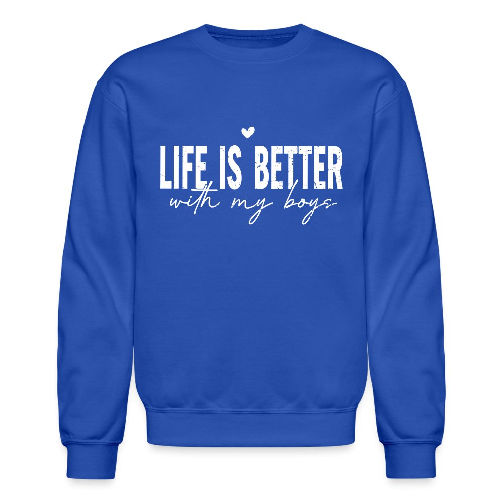 Life Is Better With My Boys - Sweatshirt (Unisex) - asphalt gray