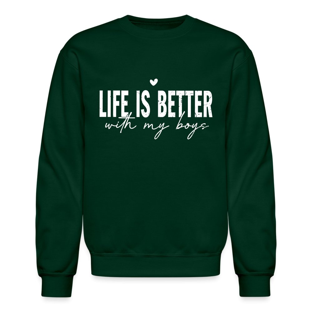 Life Is Better With My Boys - Sweatshirt (Unisex) - black