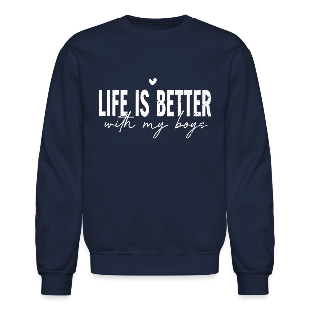 Life Is Better With My Boys - Sweatshirt (Unisex) - red