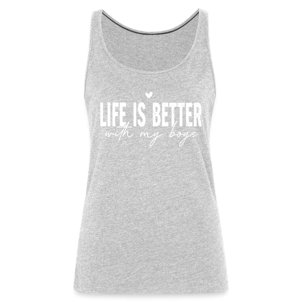 Life Is Better With My Boys - Women’s Premium Tank Top - purple