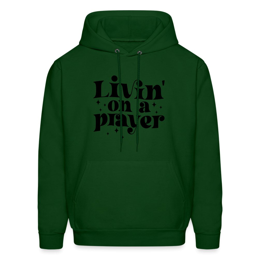 Livin on a Prayer Hoodie - burgundy