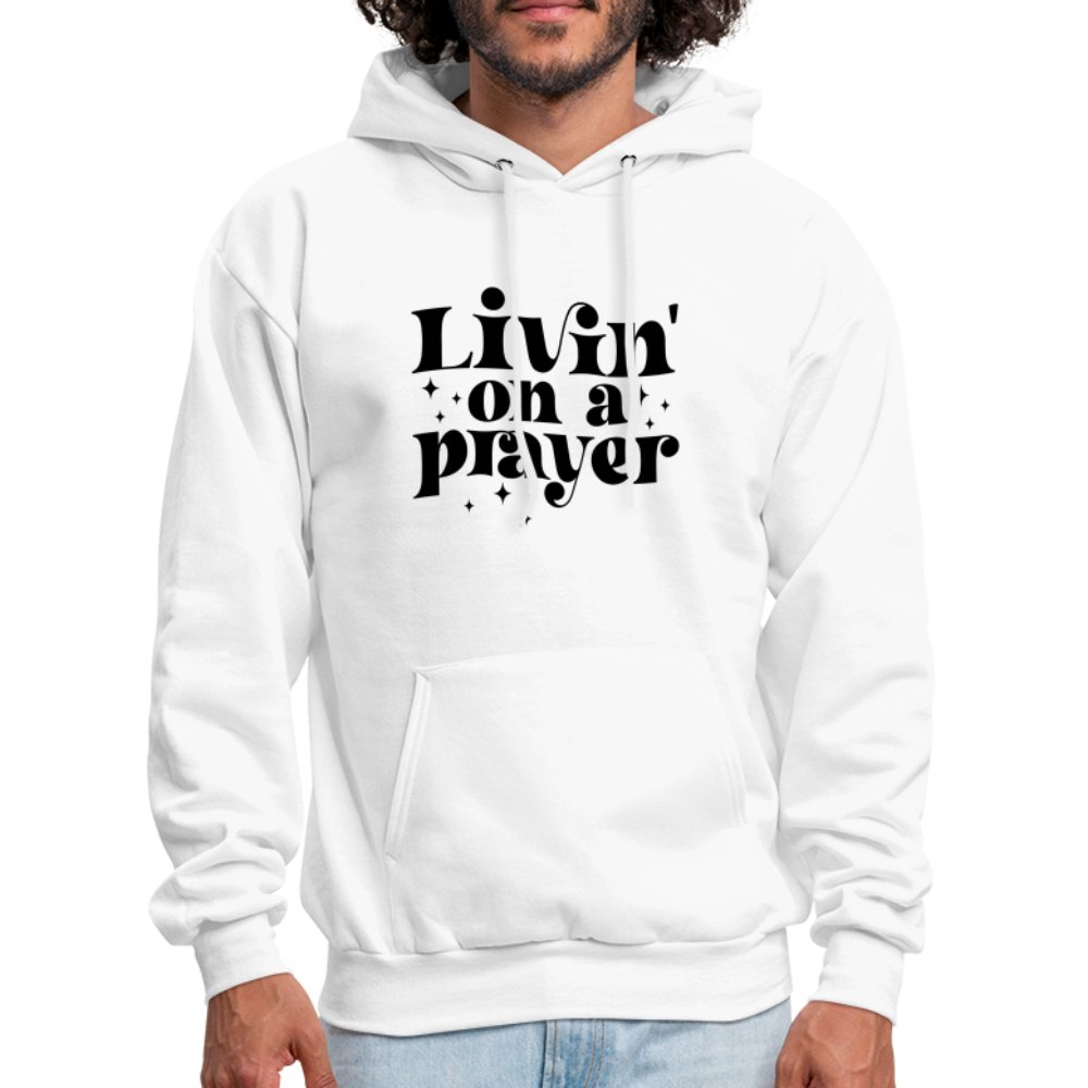 Livin on a Prayer Hoodie - white