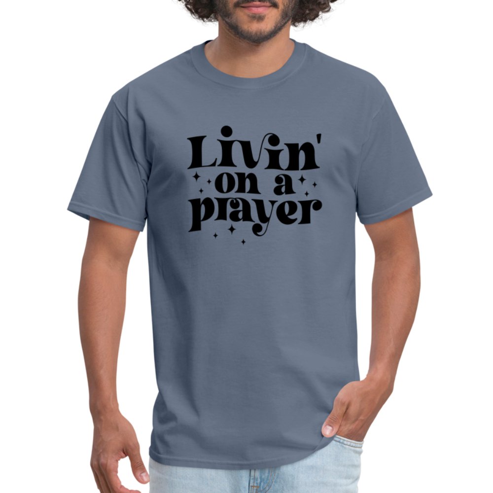 Livin on a Prayer T-Shirt - denim