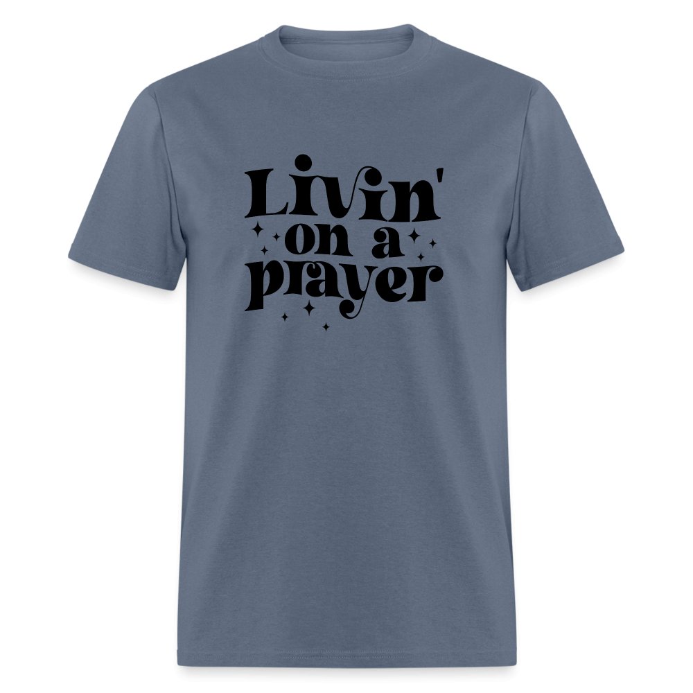 Livin on a Prayer T-Shirt - heather mauve