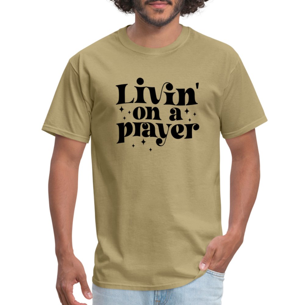 Livin on a Prayer T-Shirt - khaki