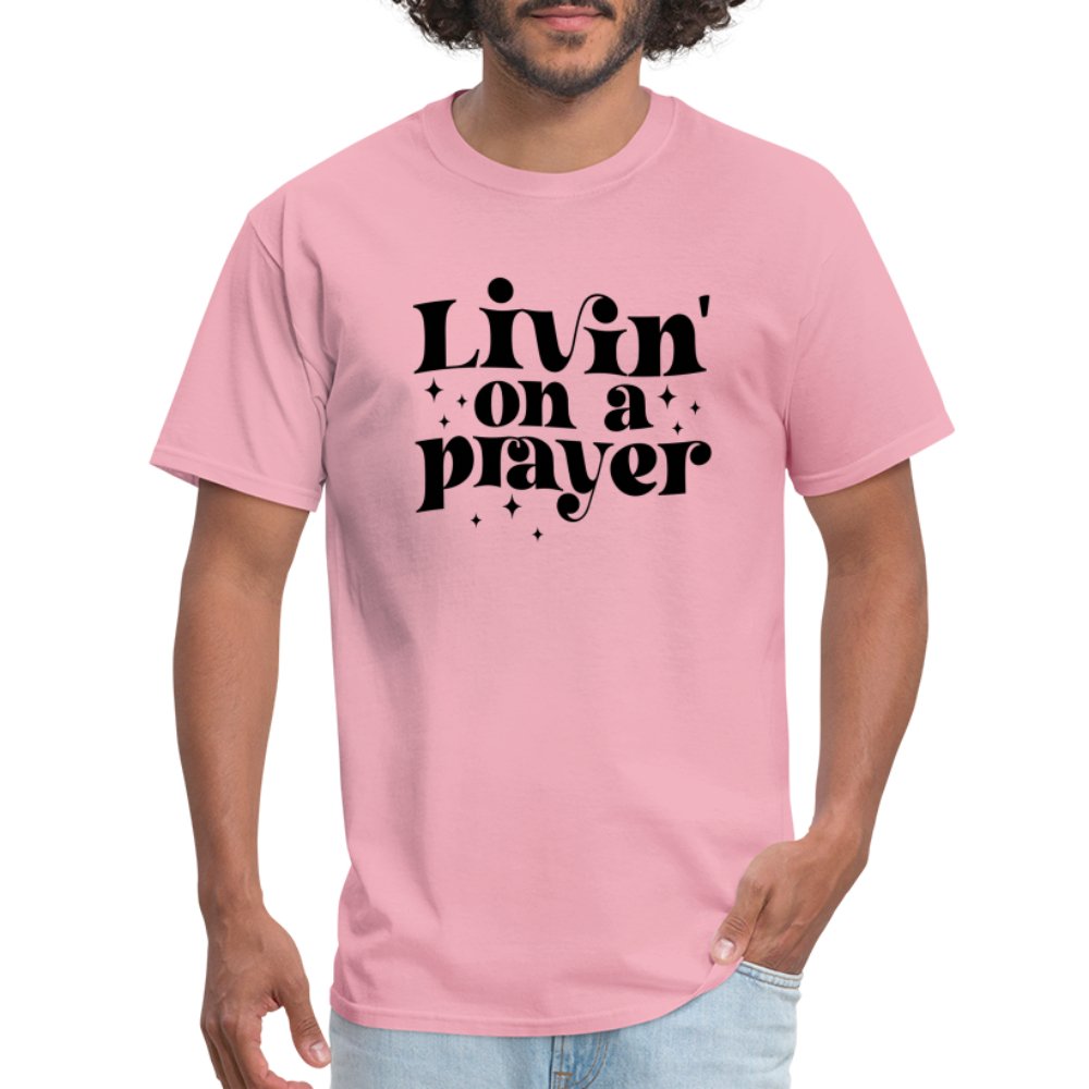 Livin on a Prayer T-Shirt - pink