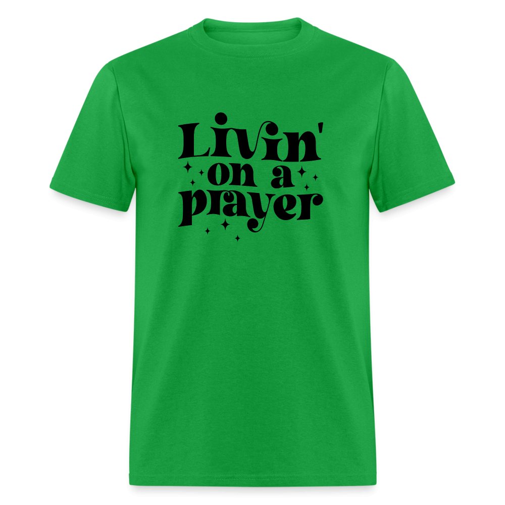 Livin on a Prayer T-Shirt - yellow