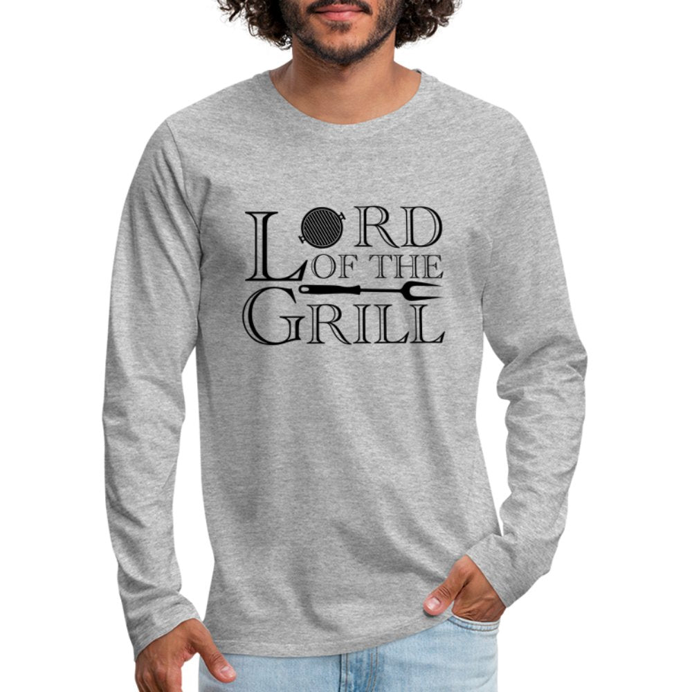 Lord of the Grill Men's Premium Long Sleeve T-Shirt - option1# - Men's Premium Long Sleeve T-Shirt | Spreadshirt 875