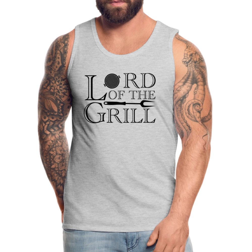 Lord of the Grill Men’s Premium Tank Top - heather gray