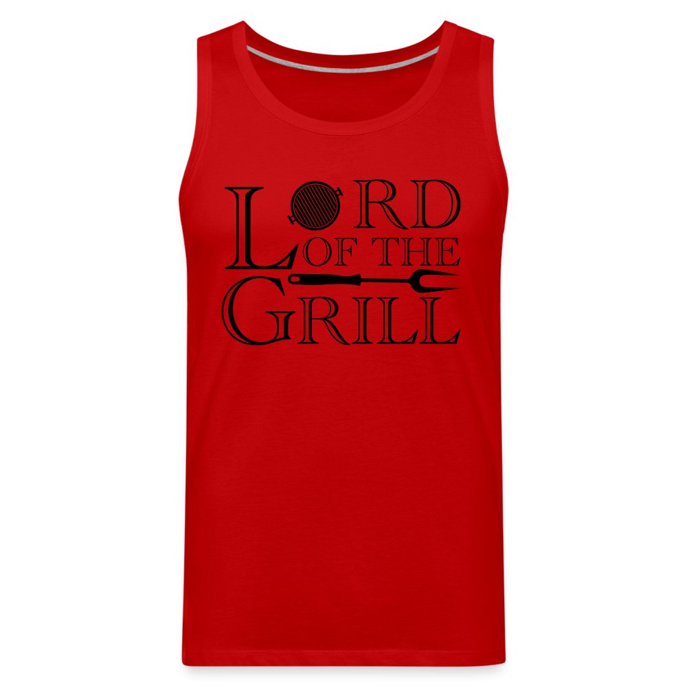 Lord of the Grill Men’s Premium Tank Top - red