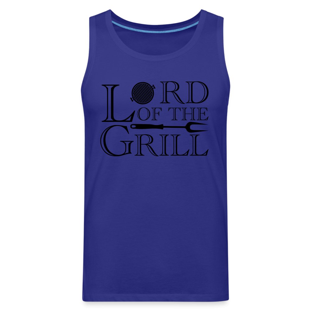 Lord of the Grill Men’s Premium Tank Top - royal blue