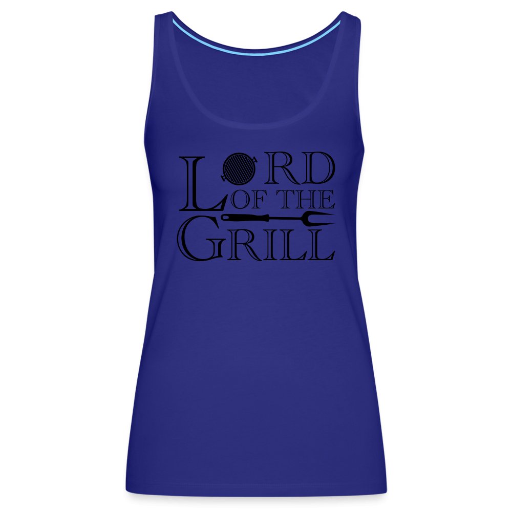 Lord of the Grill Women’s Premium Tank Top - royal blue