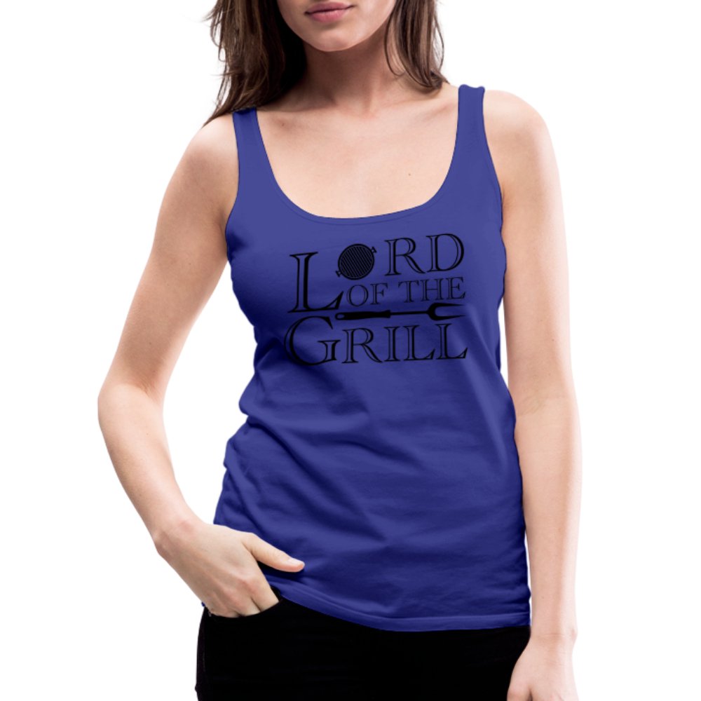 Lord of the Grill Women’s Premium Tank Top - royal blue