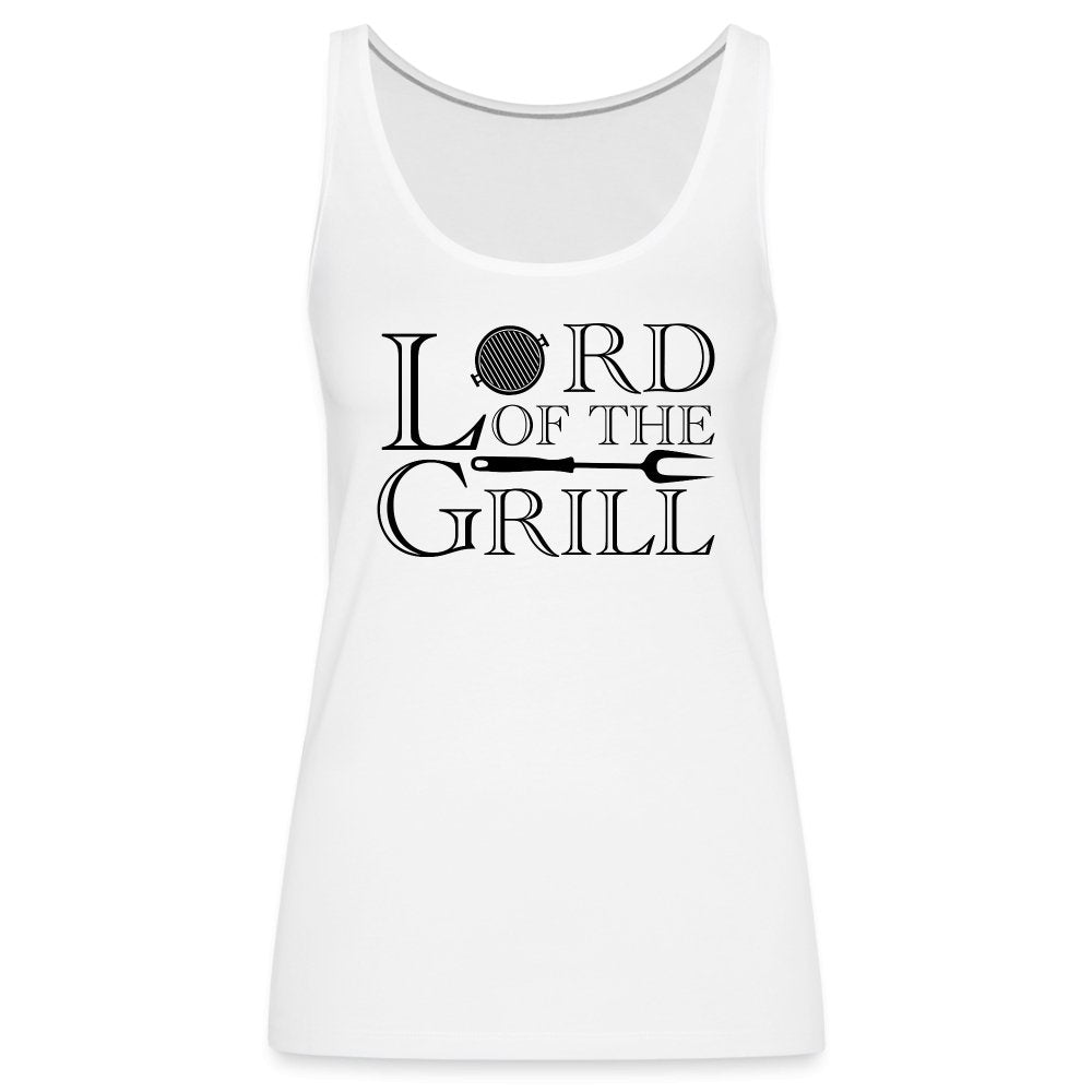 Lord of the Grill Women’s Premium Tank Top - white