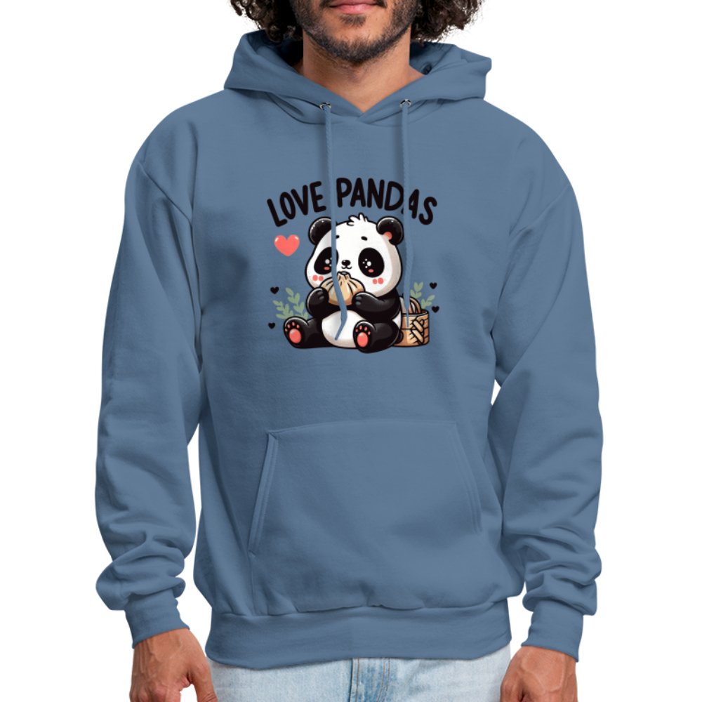 Love Pandas Hoodie - option1# - Men's Hoodie | Hanes P170