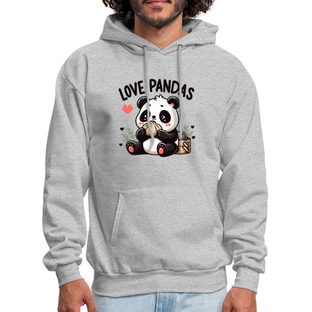 Love Pandas Hoodie - option1# - Men's Hoodie | Hanes P170