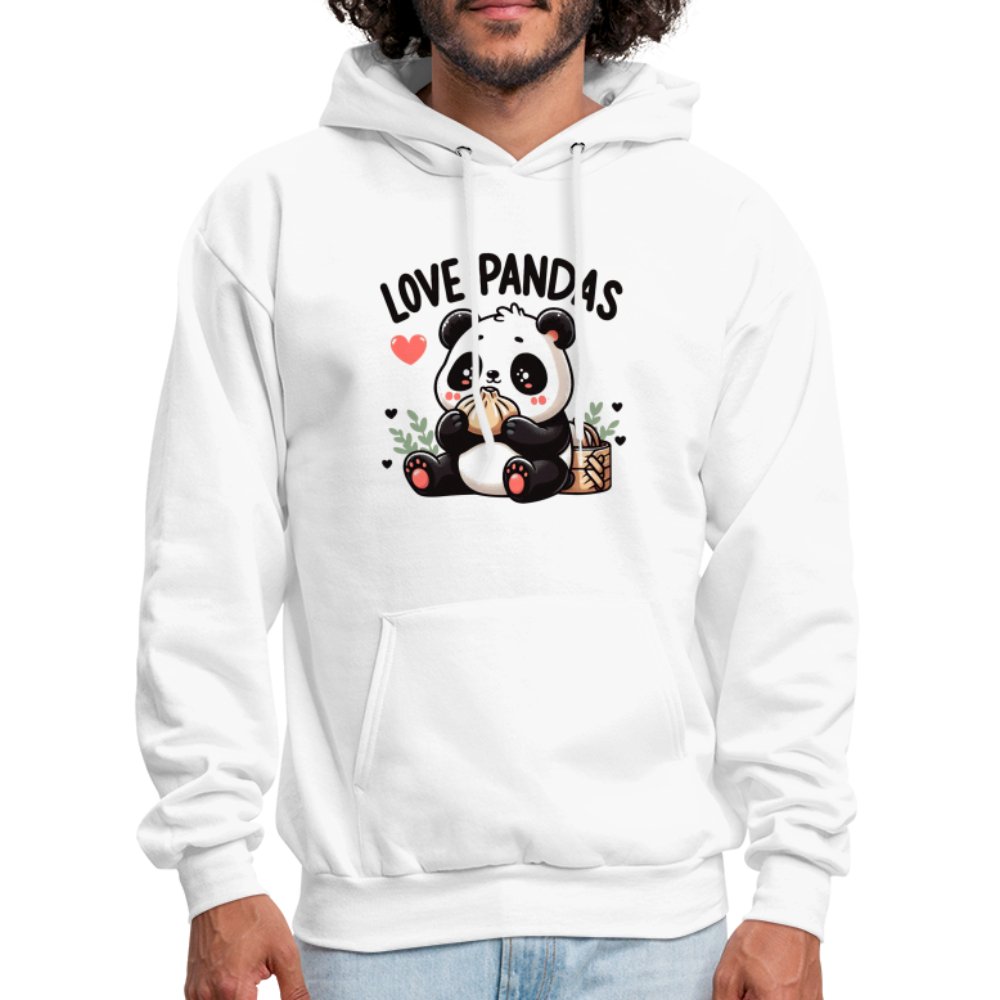 Love Pandas Hoodie - option1# - Men's Hoodie | Hanes P170