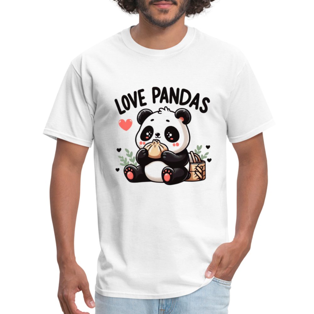 Love Pandas T-Shirt - option1# - Unisex Classic T-Shirt | Fruit of the Loom 3930