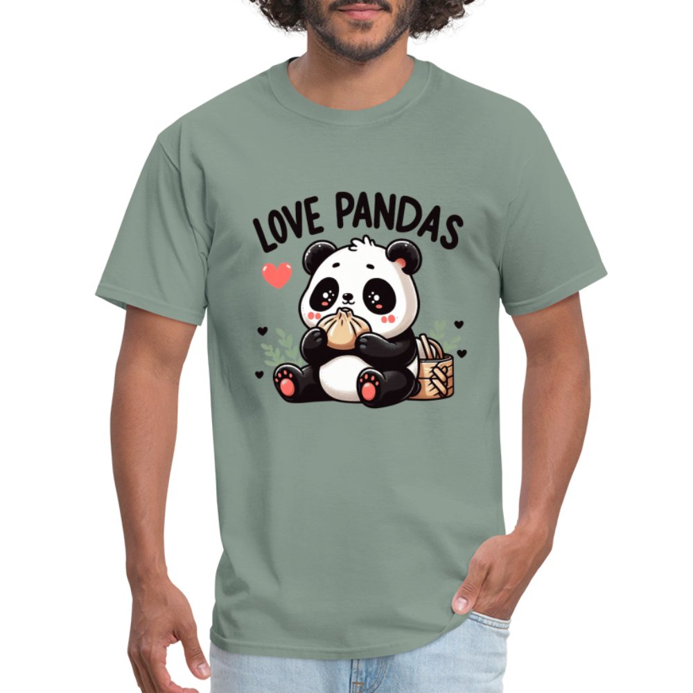 Love Pandas T-Shirt - option1# - Unisex Classic T-Shirt | Fruit of the Loom 3930