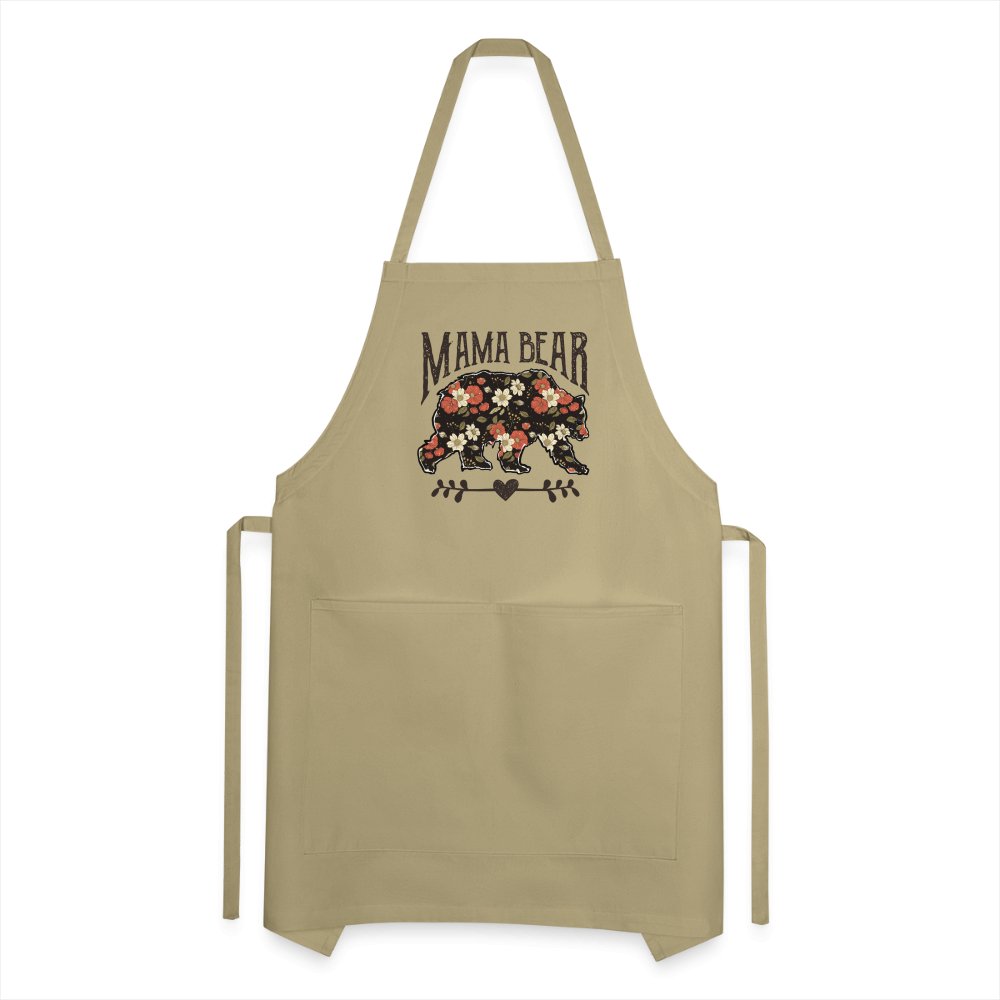 Mama Bear Adjustable Apron (Floral Design) - option1# - Adjustable Apron | Spreadshirt 1186