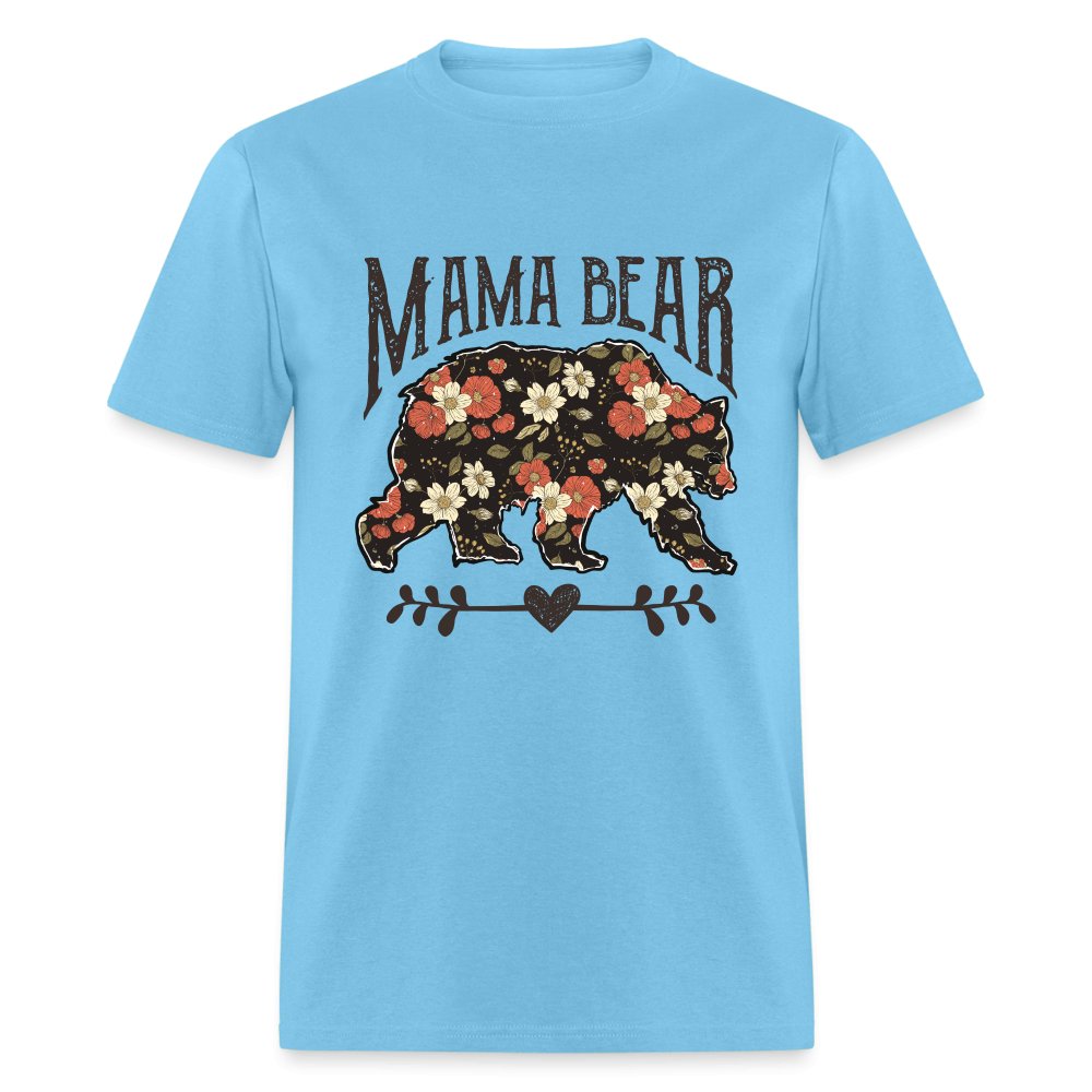 Mama Bear T-Shirt - aquatic blue