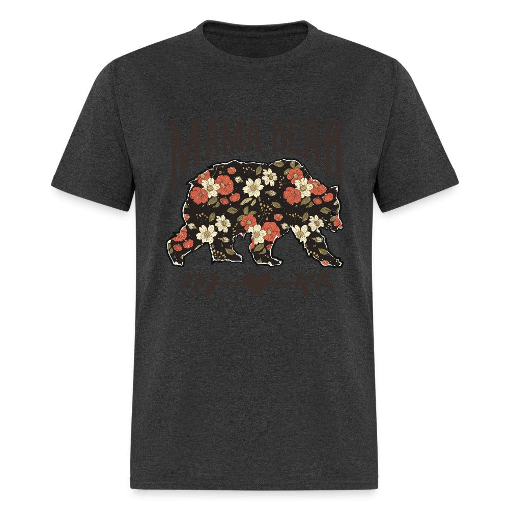 Mama Bear T-Shirt - heather black