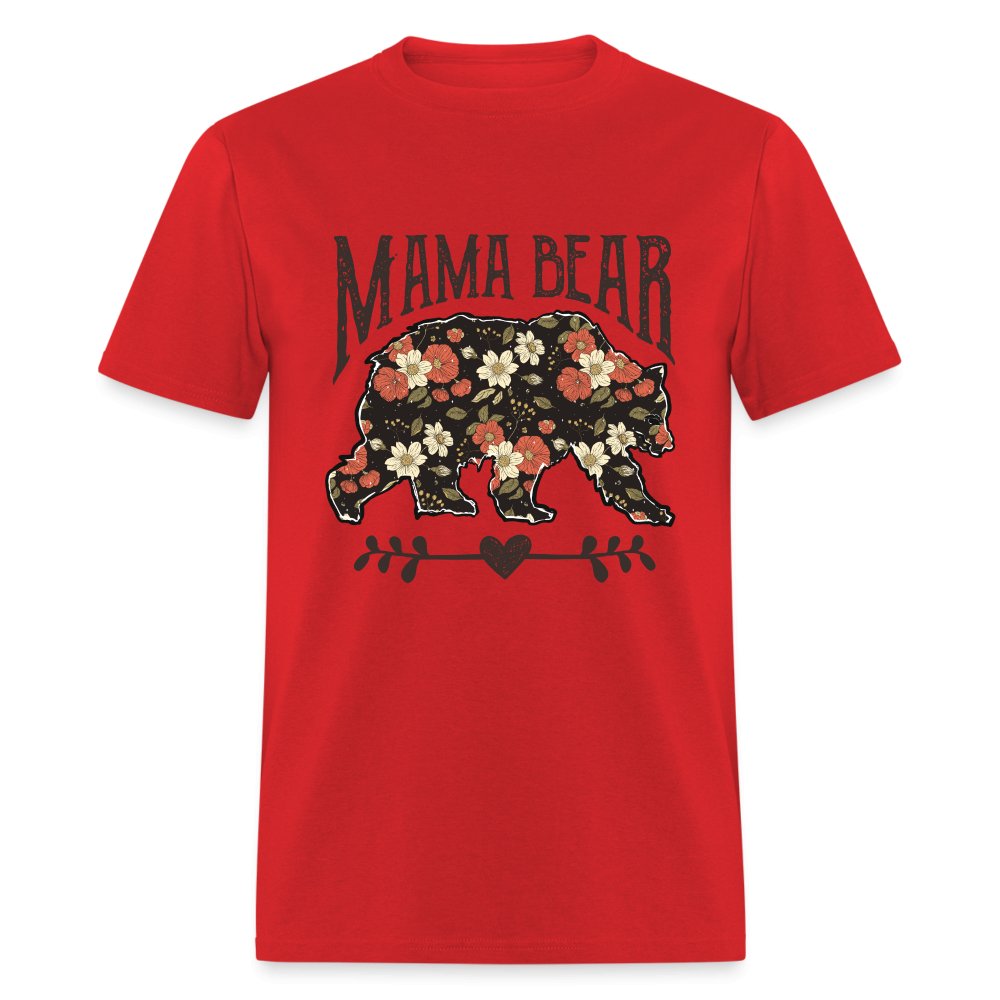 Mama Bear T-Shirt - red