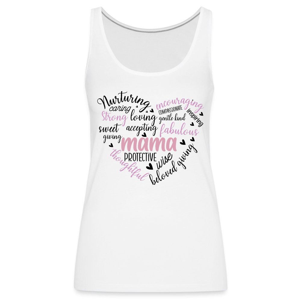 Mama Heart Women’s Premium Tank Top (Word Cloud) - option1# - Women’s Premium Tank Top | Spreadshirt 917