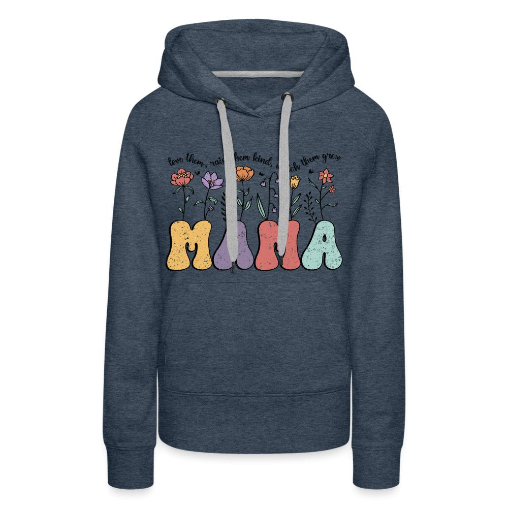 Mama, Love Them, Raise Them Kind, Watch Them Grow Women’s Premium Hoodie - purple