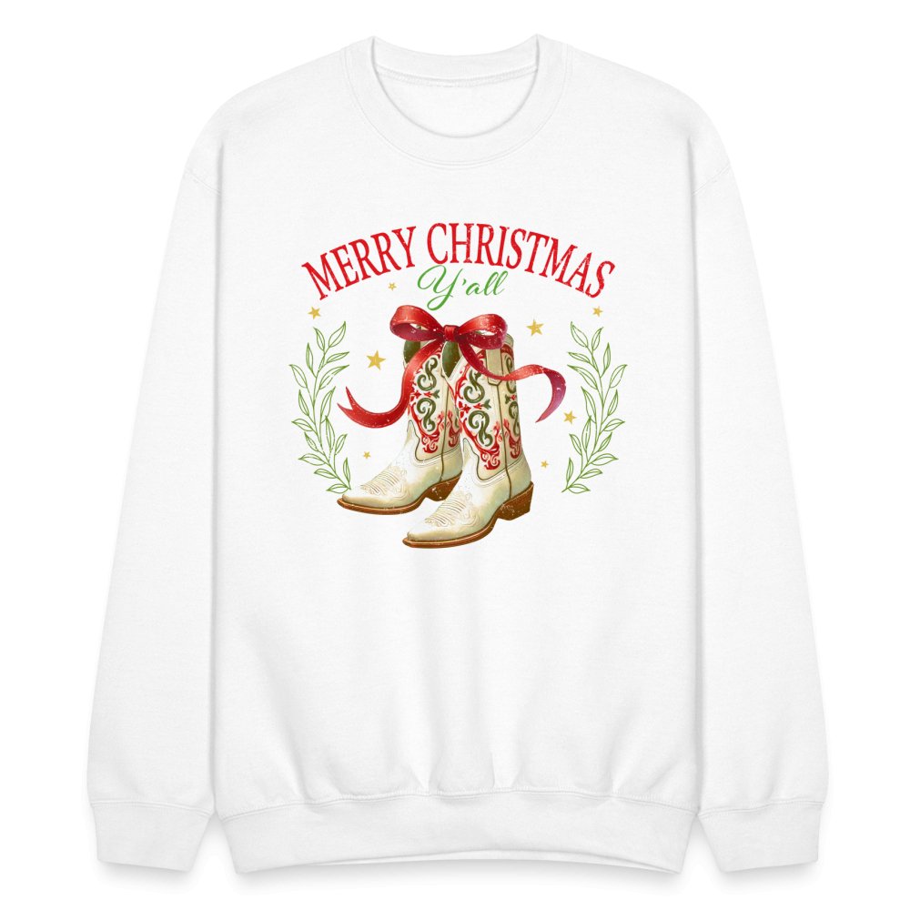 Merry Christmas Y'all (Country Christmas) Sweatshirt - royal blue