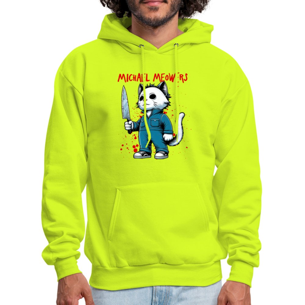 Michael Meowers Hoodie Scary Cat Halloween Cat Lover - option1# - Men's Hoodie | Hanes P170