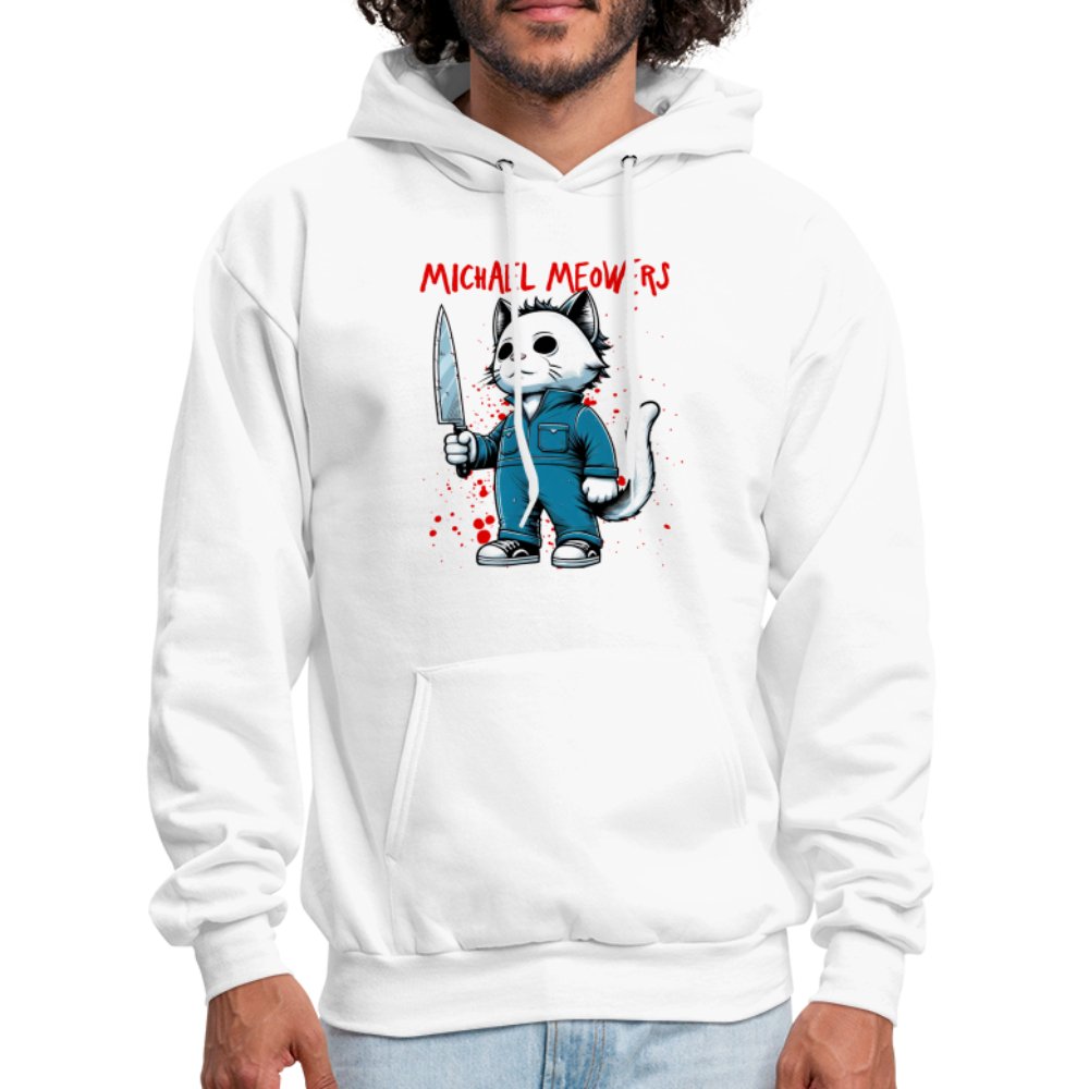 Michael Meowers Hoodie Scary Cat Halloween Cat Lover - option1# - Men's Hoodie | Hanes P170