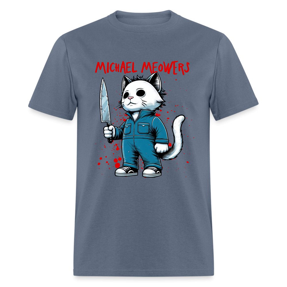 Michael Meowers T-Shirt Scary Cat Halloween Cat Lover - option1# - Unisex Classic T-Shirt | Fruit of the Loom 3930