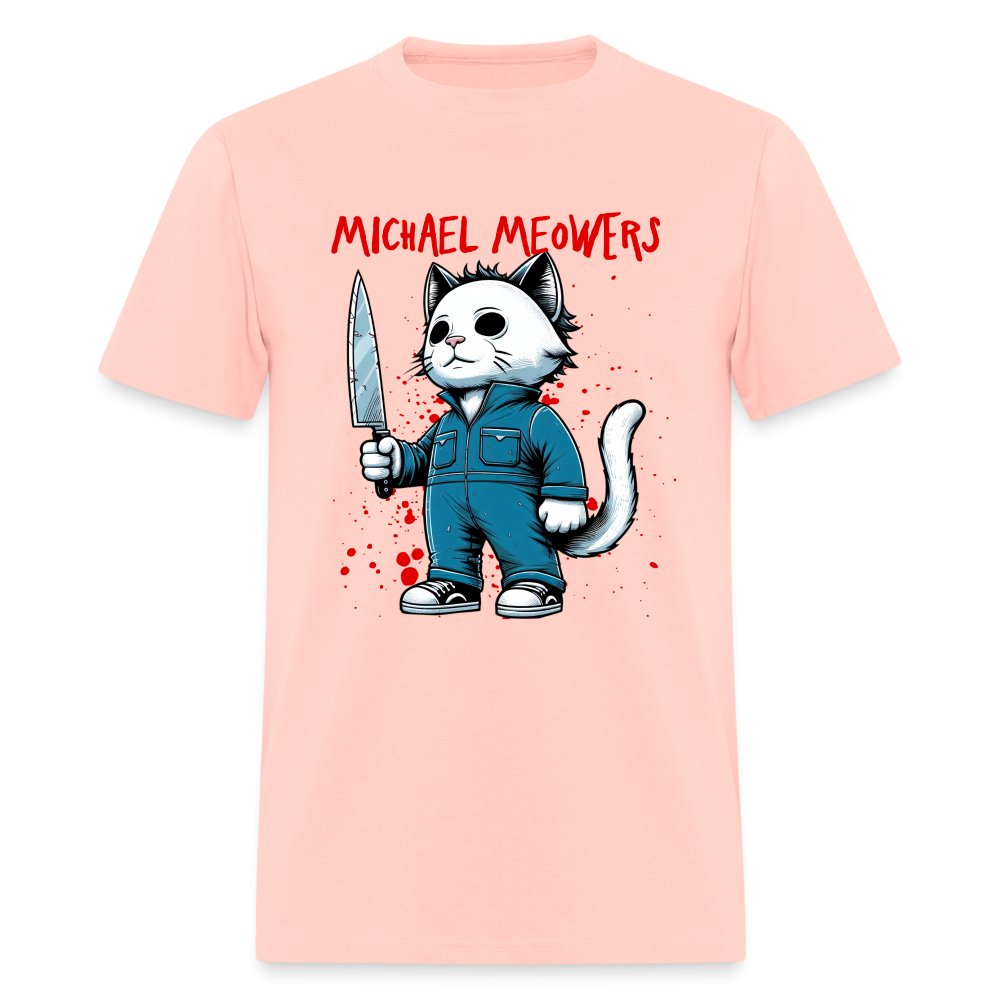 Michael Meowers T-Shirt Scary Cat Halloween Cat Lover - option1# - Unisex Classic T-Shirt | Fruit of the Loom 3930