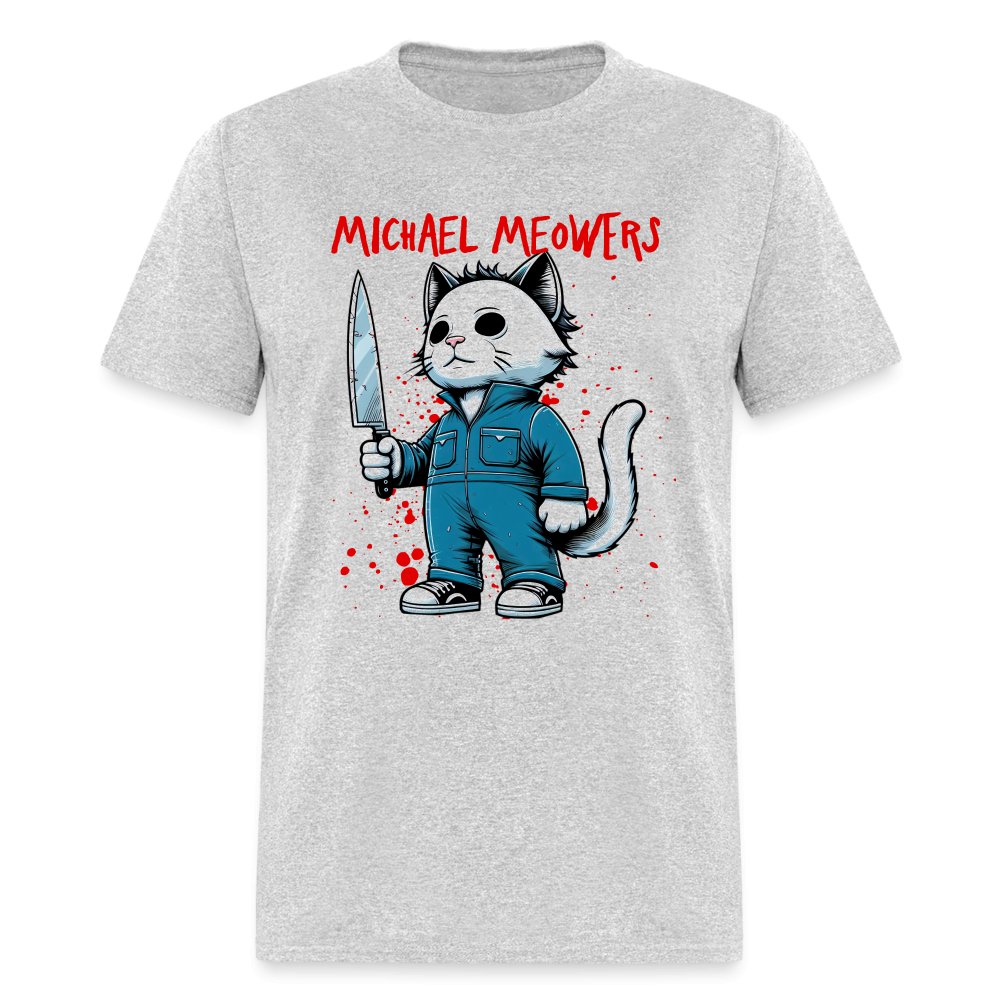 Michael Meowers T-Shirt Scary Cat Halloween Cat Lover - option1# - Unisex Classic T-Shirt | Fruit of the Loom 3930