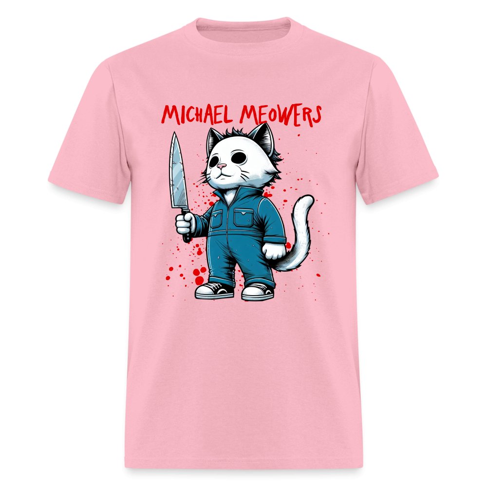 Michael Meowers T-Shirt Scary Cat Halloween Cat Lover - option1# - Unisex Classic T-Shirt | Fruit of the Loom 3930