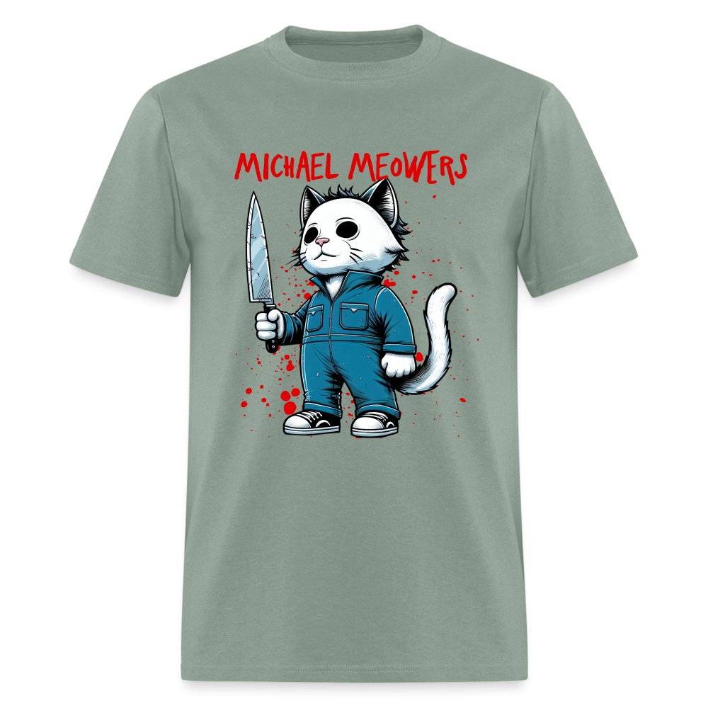 Michael Meowers T-Shirt Scary Cat Halloween Cat Lover - option1# - Unisex Classic T-Shirt | Fruit of the Loom 3930