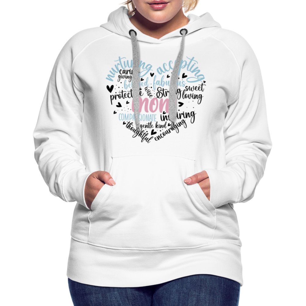 Mom Heart Women’s Premium Hoodie (Word Cloud) - option1# - Women’s Premium Hoodie | Spreadshirt 444