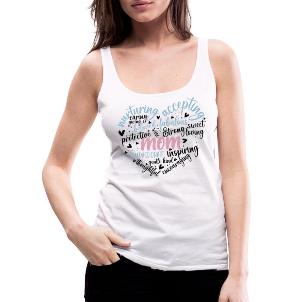 Mom Heart Women’s Premium Tank Top (Word Cloud) - option1# - Women’s Premium Tank Top | Spreadshirt 917